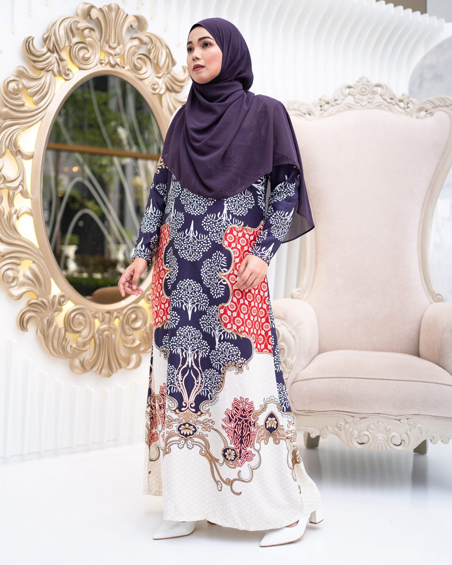 Abaya Rosella - Eggplant Purple