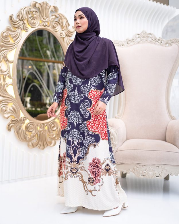 Abaya Rosella - Eggplant Purple