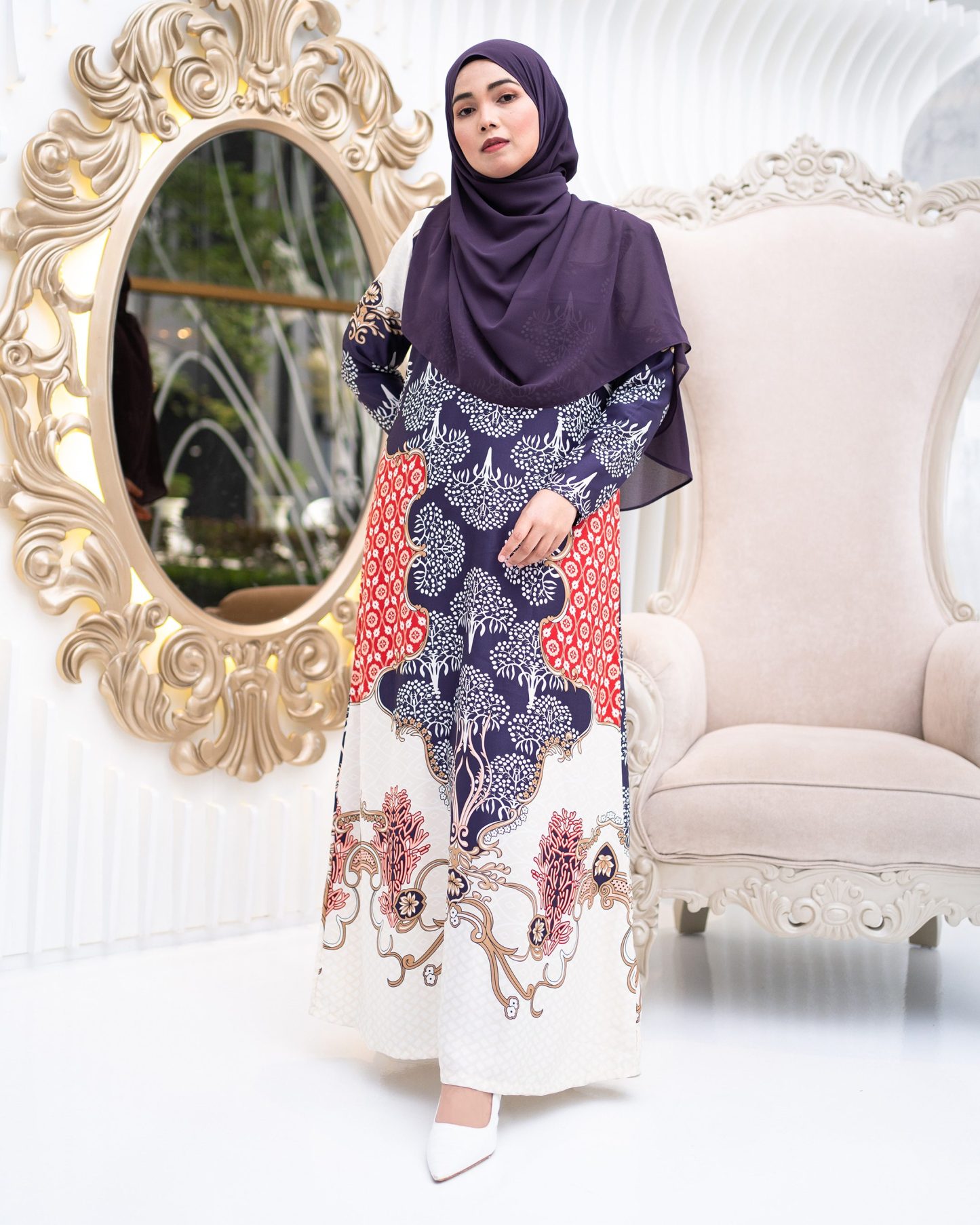 Abaya Rosella - Eggplant Purple