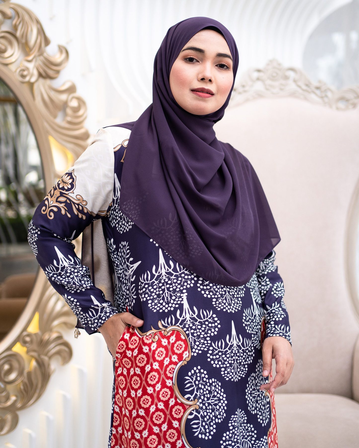 Abaya Rosella - Eggplant Purple