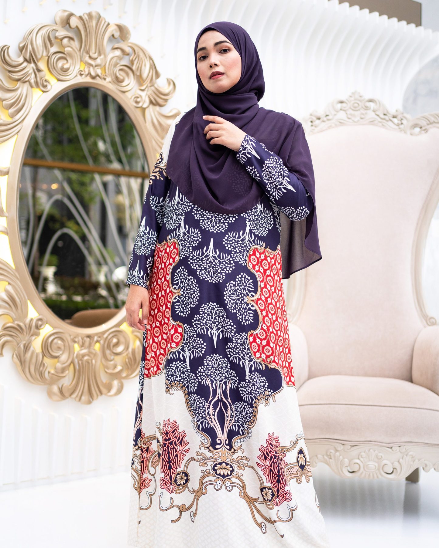 Abaya Rosella - Eggplant Purple