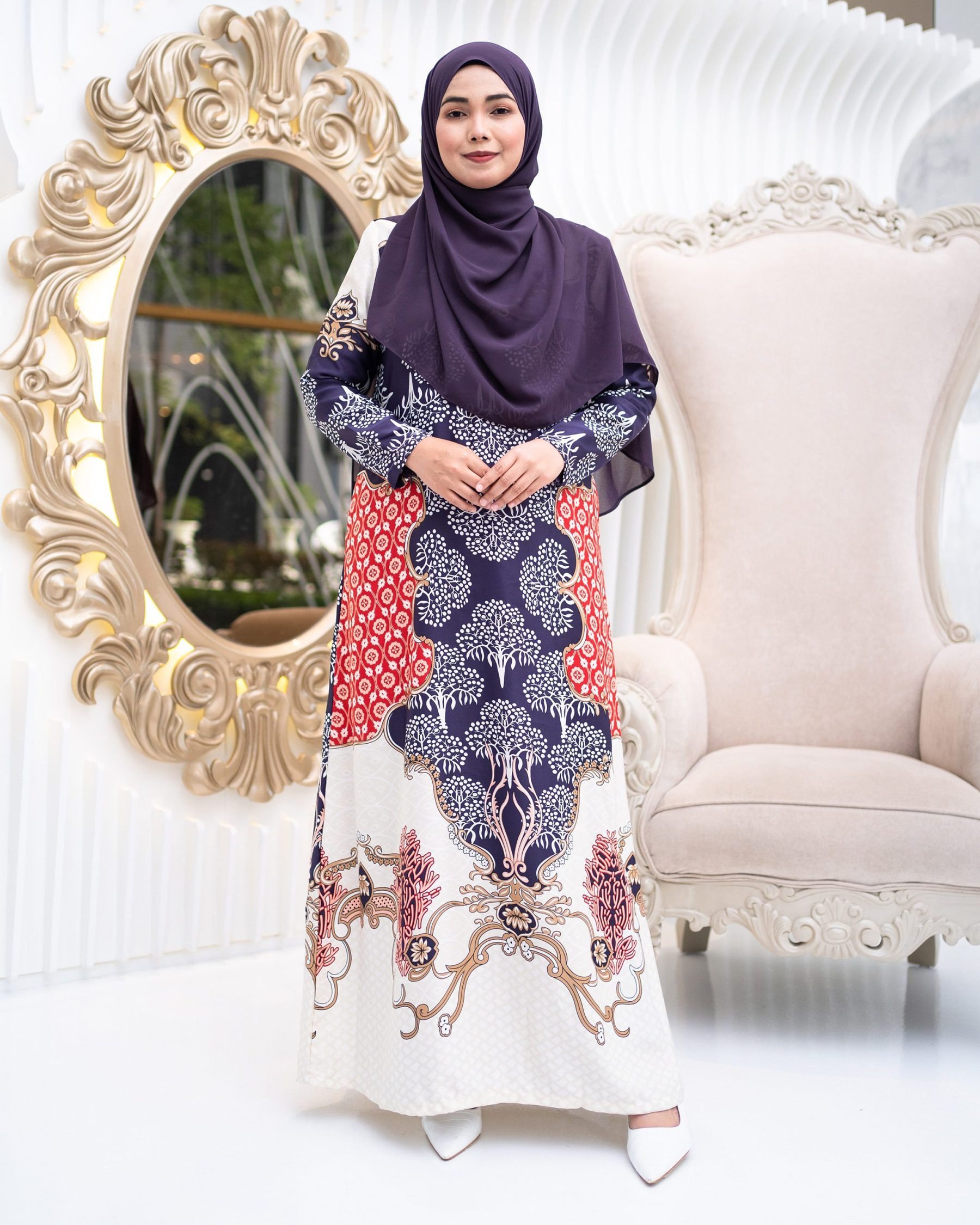 Abaya Rosella - Eggplant Purple