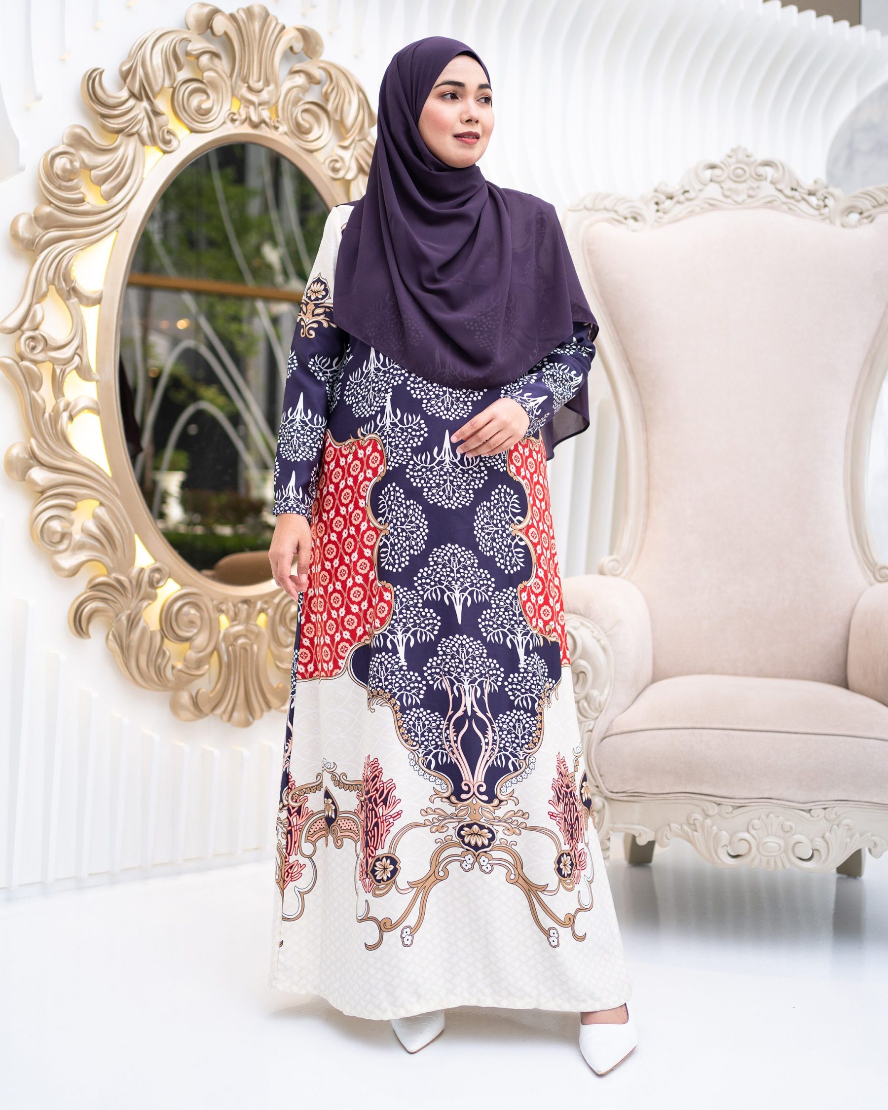 Abaya Rosella - Eggplant Purple