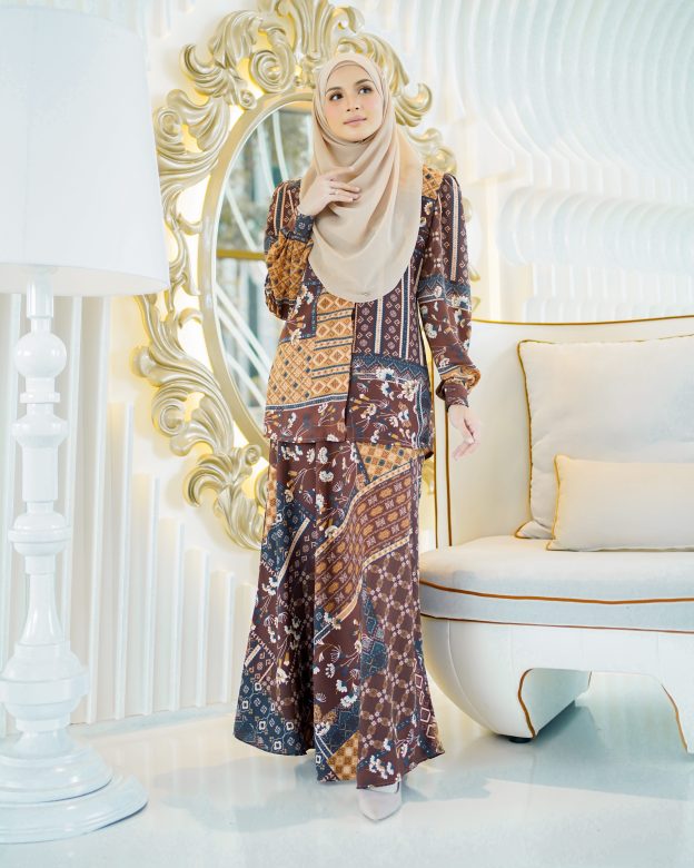 Baju Kurung Anenia - Wood Brown