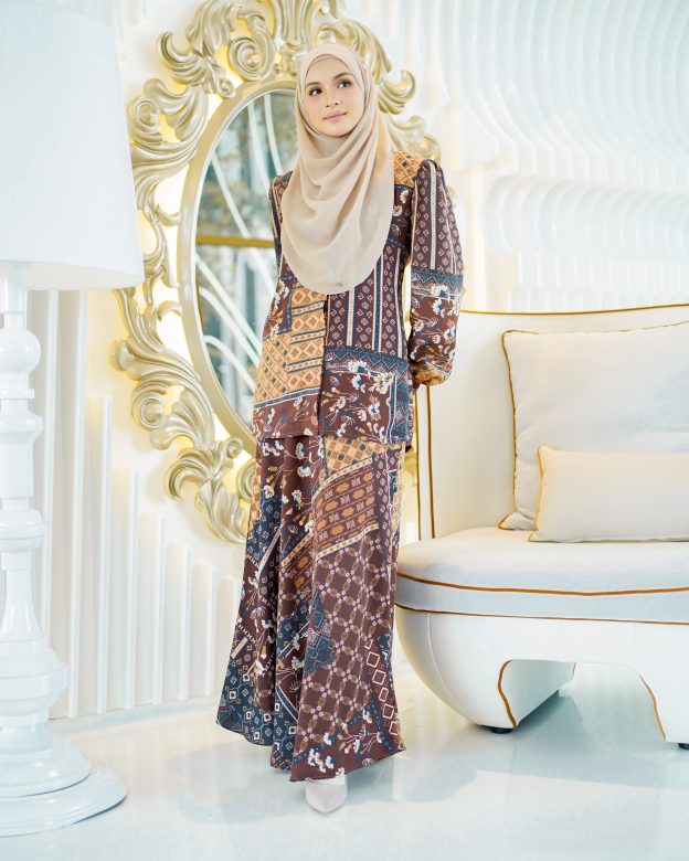 Baju Kurung Anenia - Wood Brown