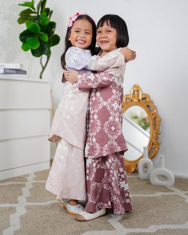 Baju Kurung Moden Asira Kids - Jet Black