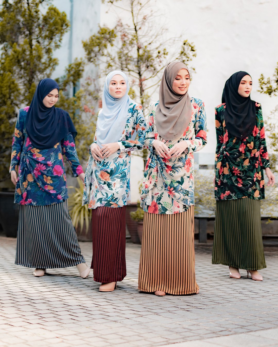 Baju Kurung Aurorai - Navy Blue