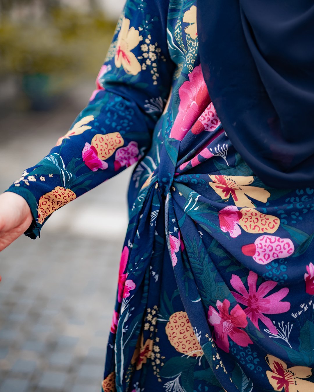 Baju Kurung Aurorai - Navy Blue