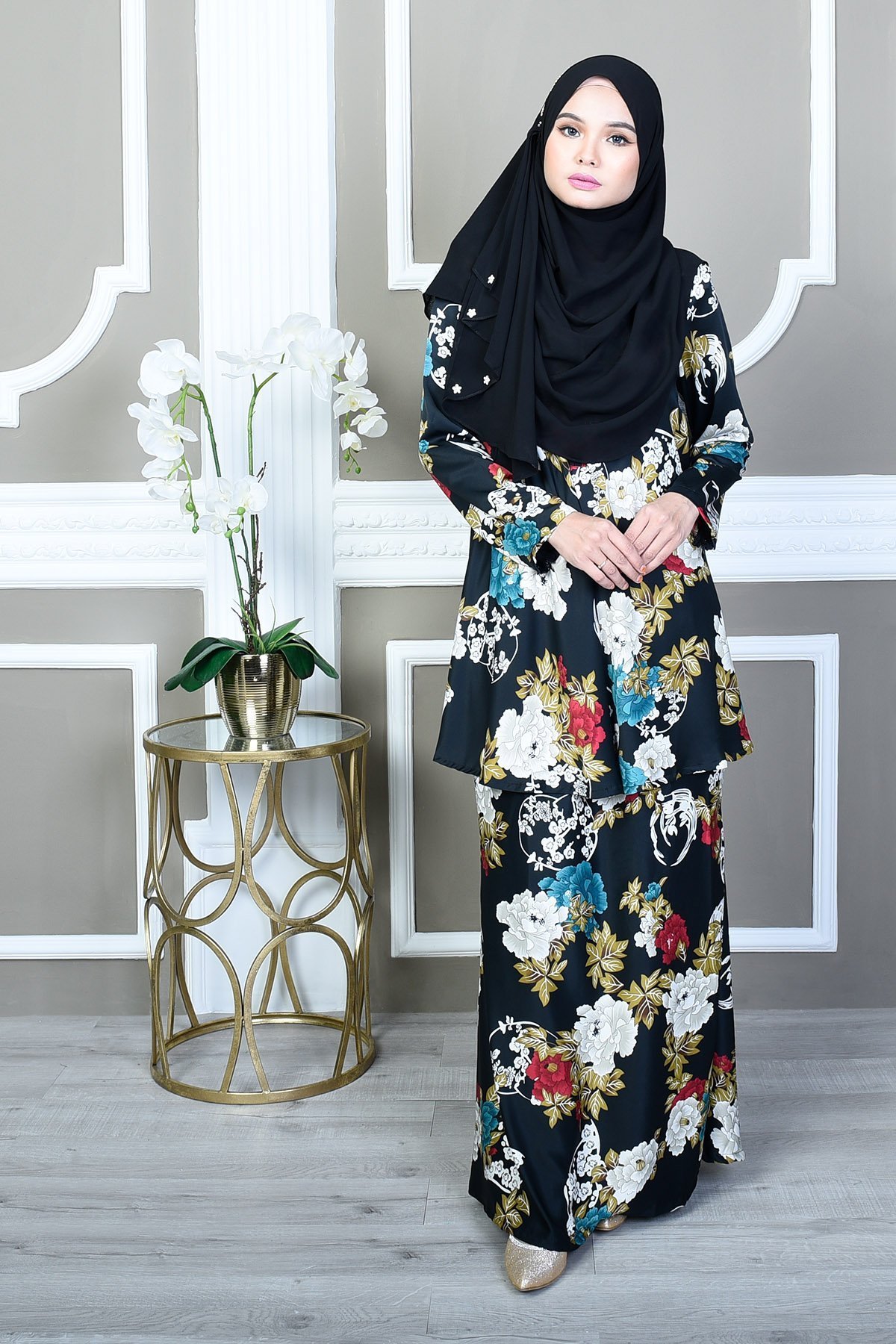 Baju Kurung Barbie Nabila - Jasmine Black