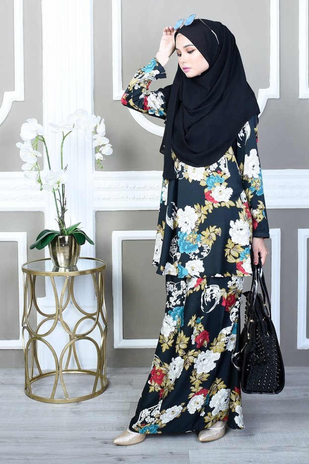 Baju Kurung Barbie Nabila - Jasmine Black