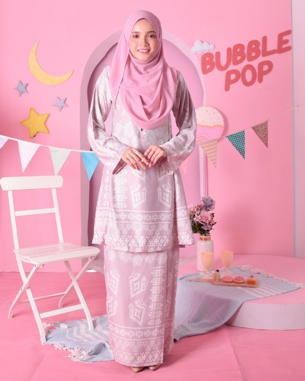 Baju Kurung Pahang Ciara - Dazzle Purple