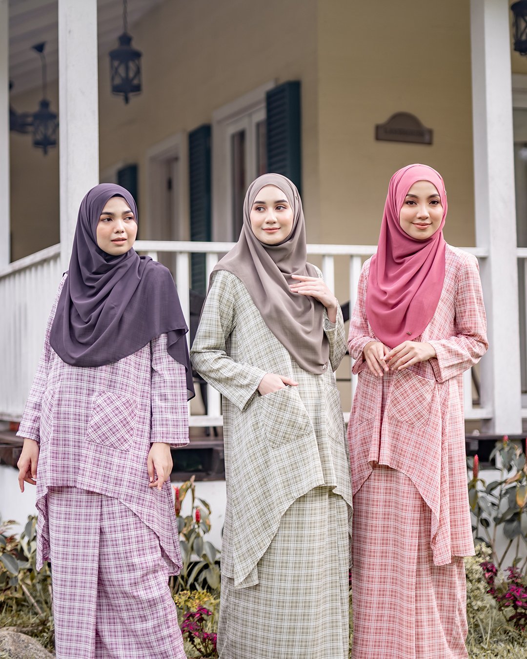 Baju Kurung Darby Laluna X MCC - Pewter Grey