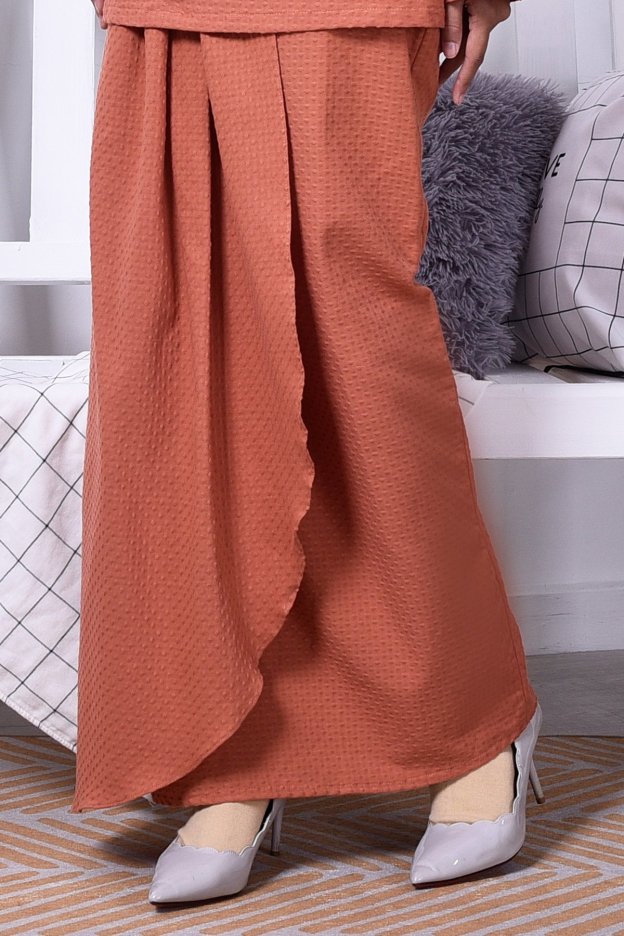 Baju Kurung Moden Riau Dila - Sunny Orange