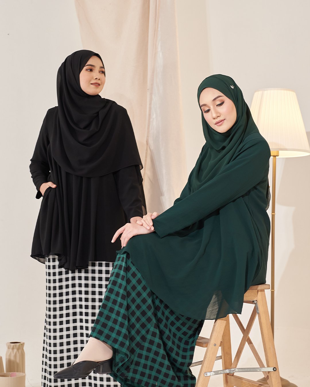 Baju Kurung Emma - Jet Black