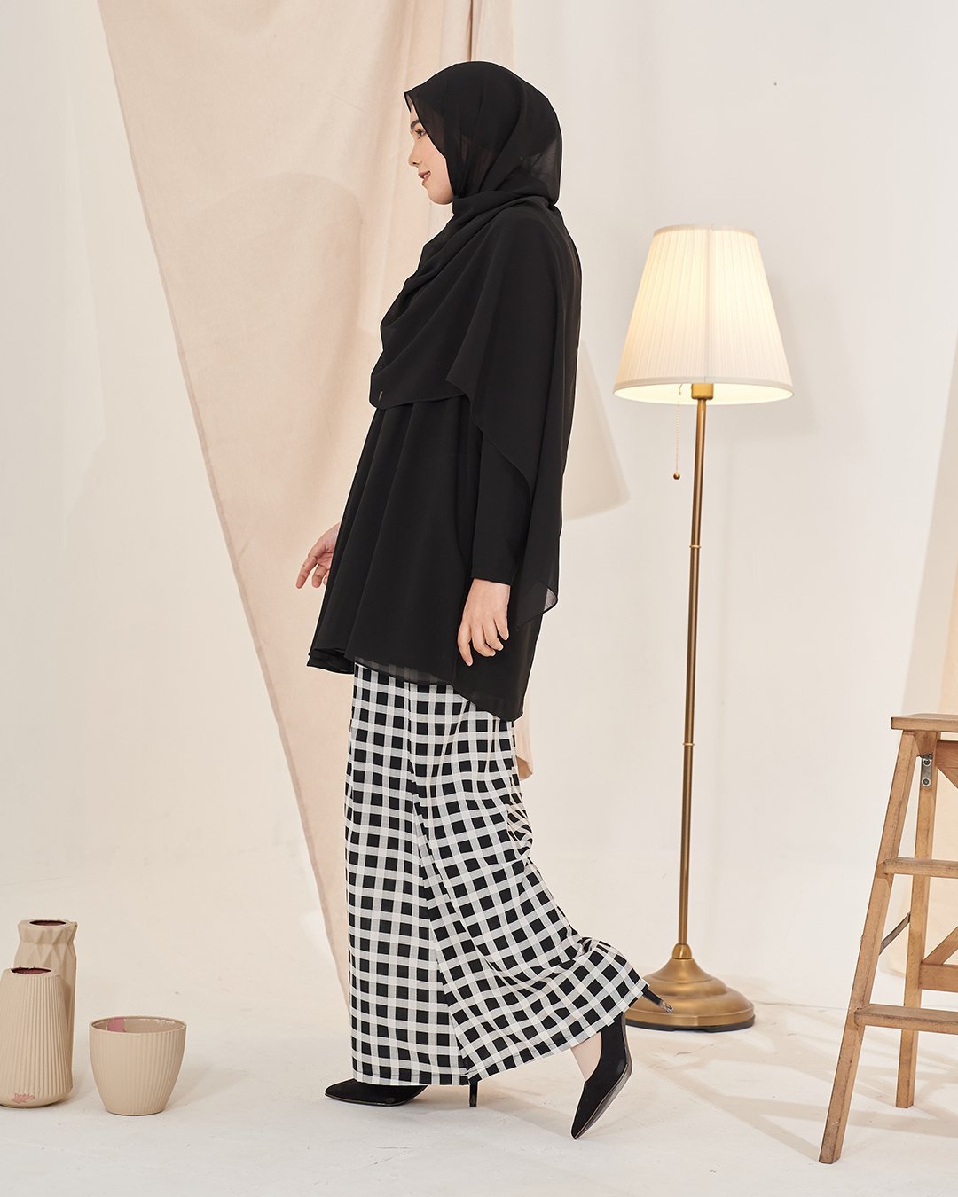 Baju Kurung Emma - Jet Black