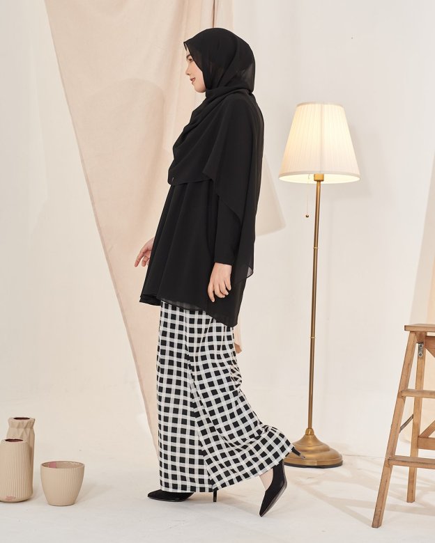 Baju Kurung Emma - Jet Black