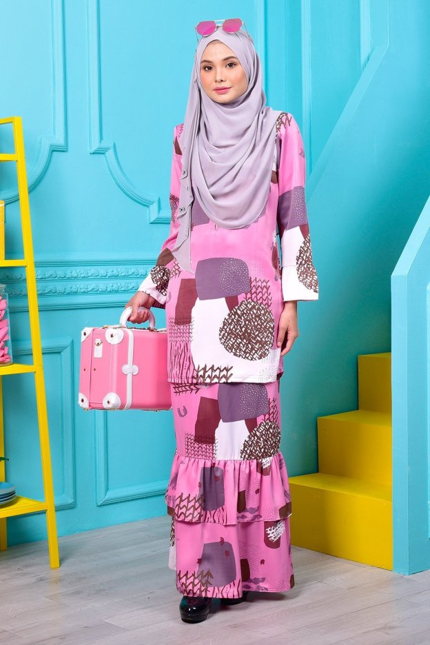 Baju Kurung Farah - Pink