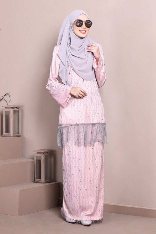 Baju Kurung Tutu Isabelle - Cotton Candy