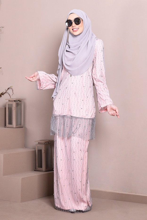 Baju Kurung Tutu Isabelle - Cotton Candy