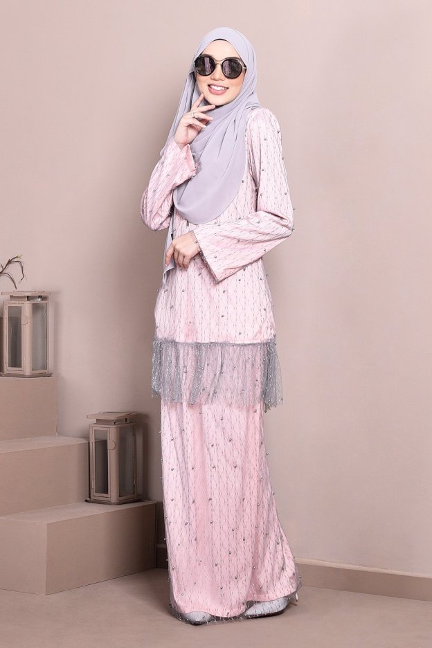 Baju Kurung Tutu Isabelle - Cotton Candy