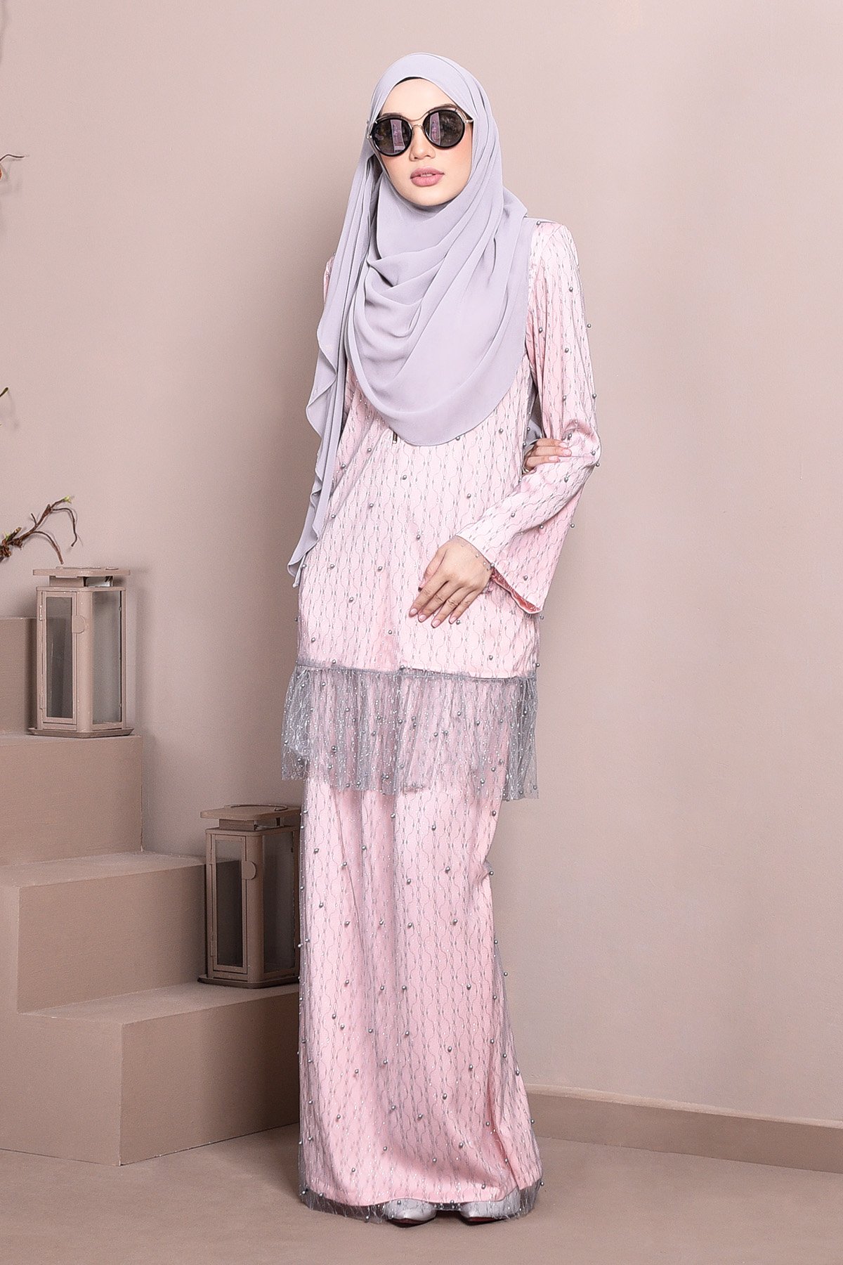 Baju Kurung Tutu Isabelle - Cotton Candy