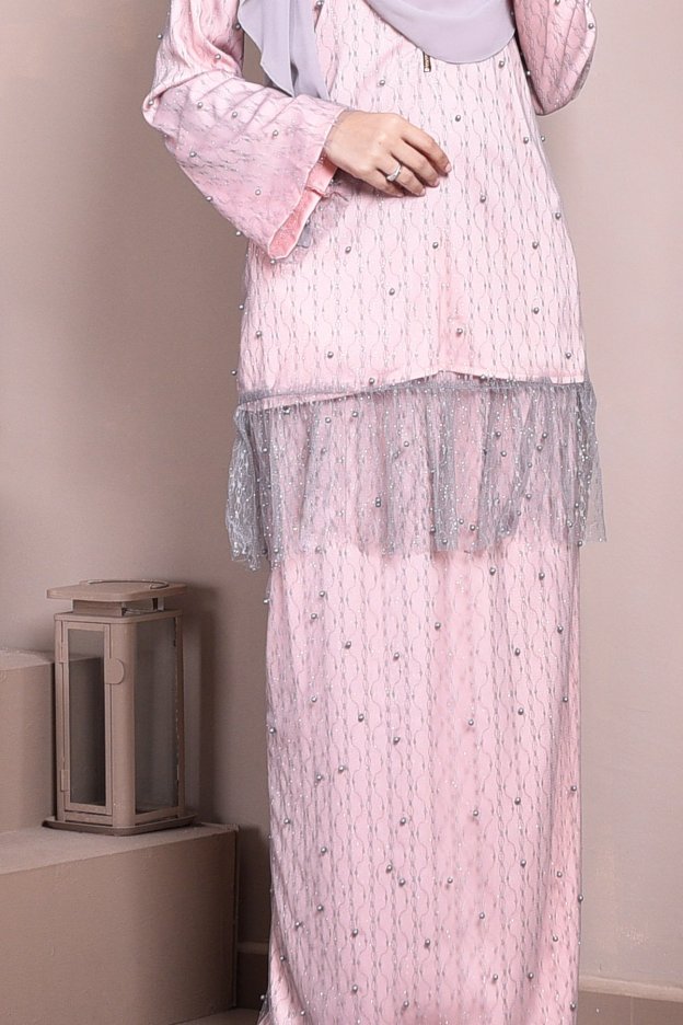 Baju Kurung Tutu Isabelle - Cotton Candy