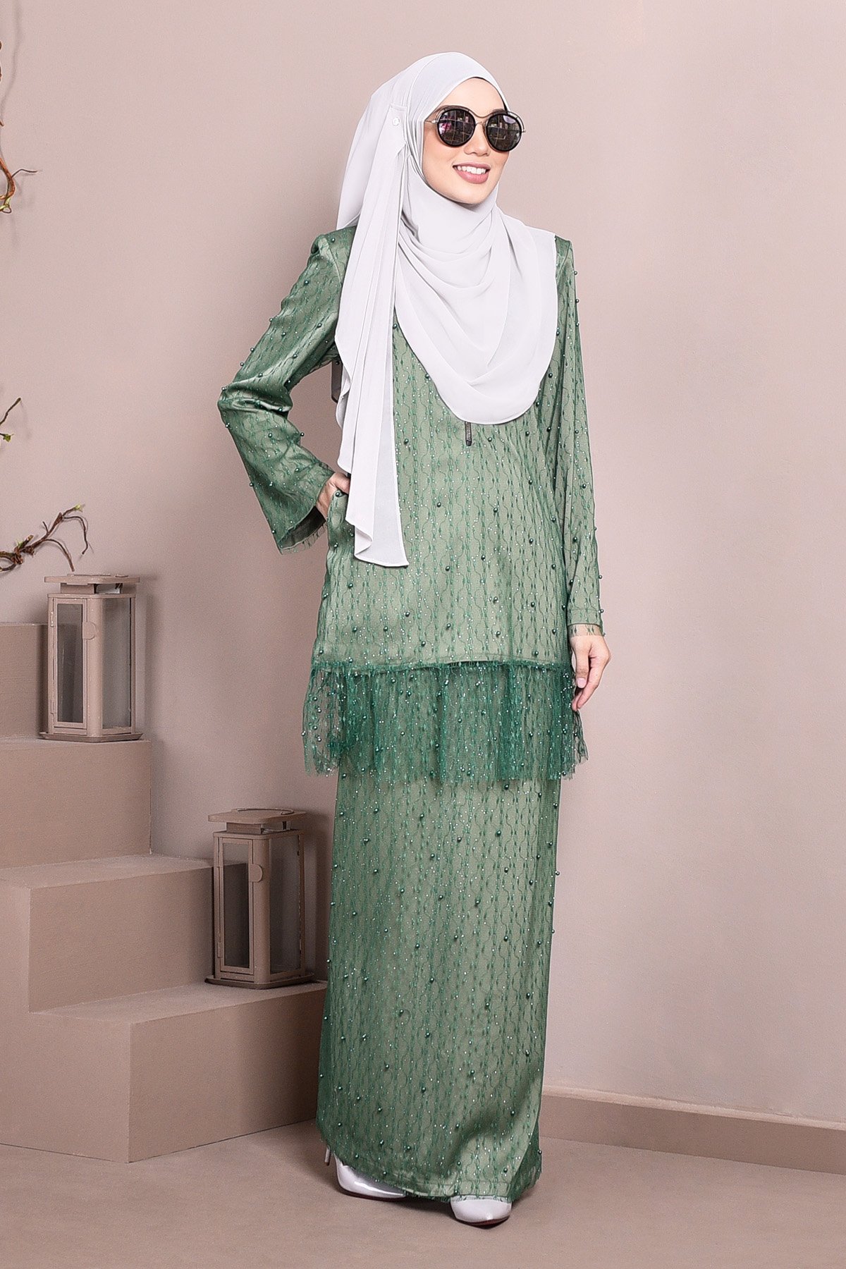 Baju Kurung Tutu Isabelle - Watermelon