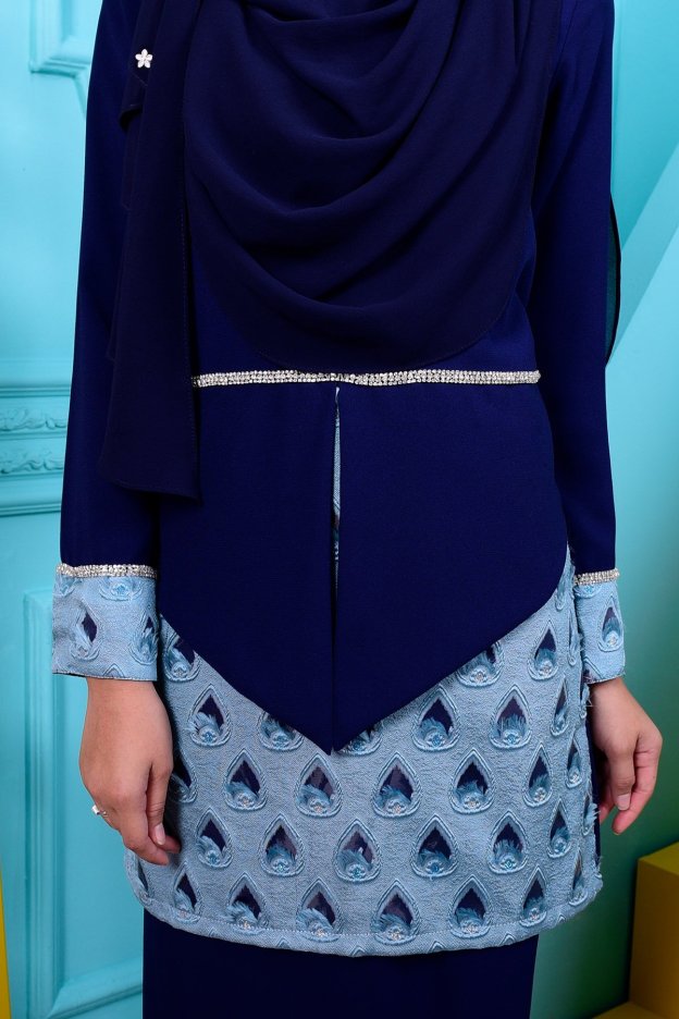 Baju Kurung Kareena - Pacific Blue