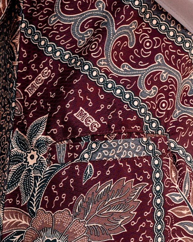 Baju Kurung Kedah Batik Dobby Aimi - Spice Brown