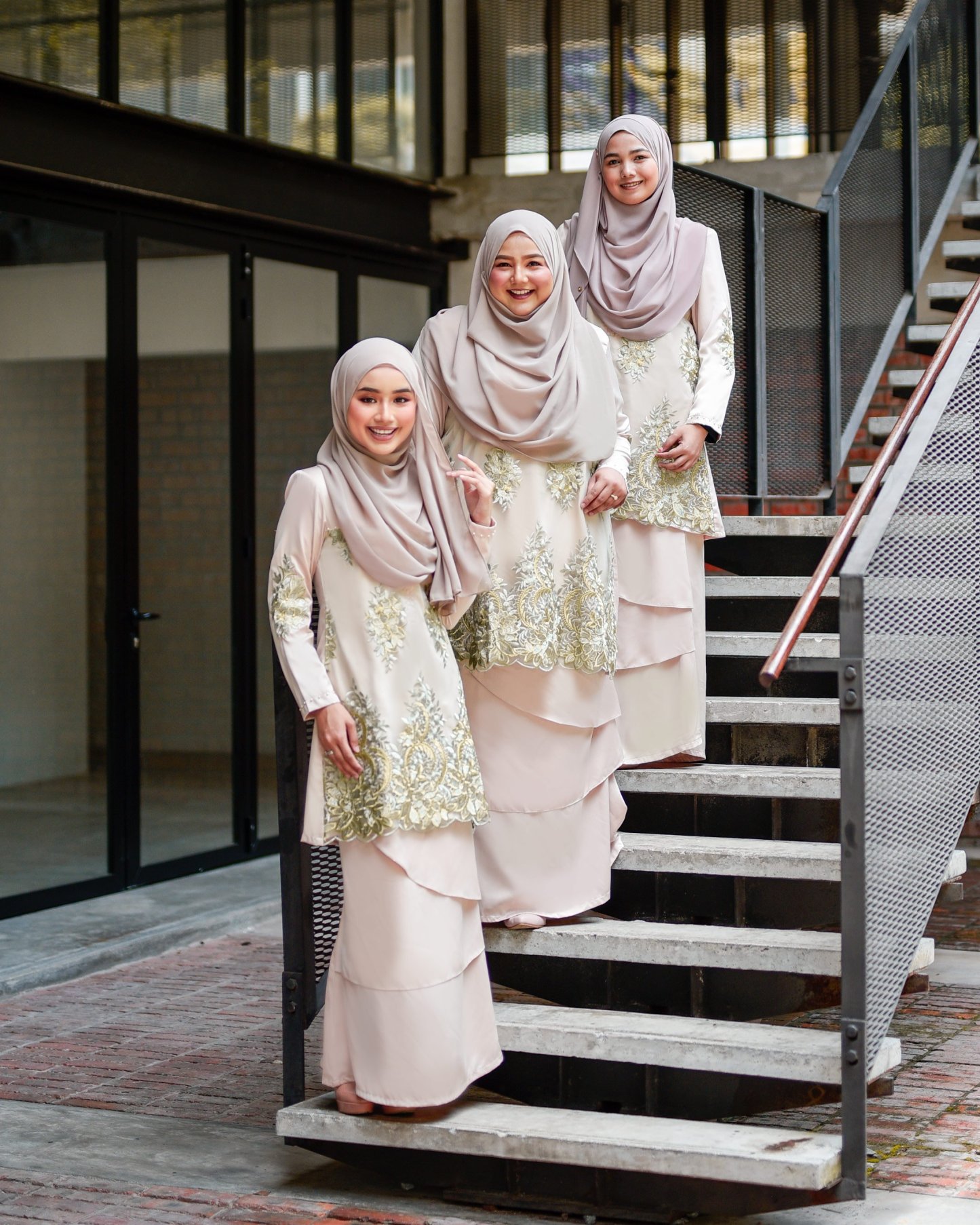 Baju Kurung Lace Abella - Mint Maldives