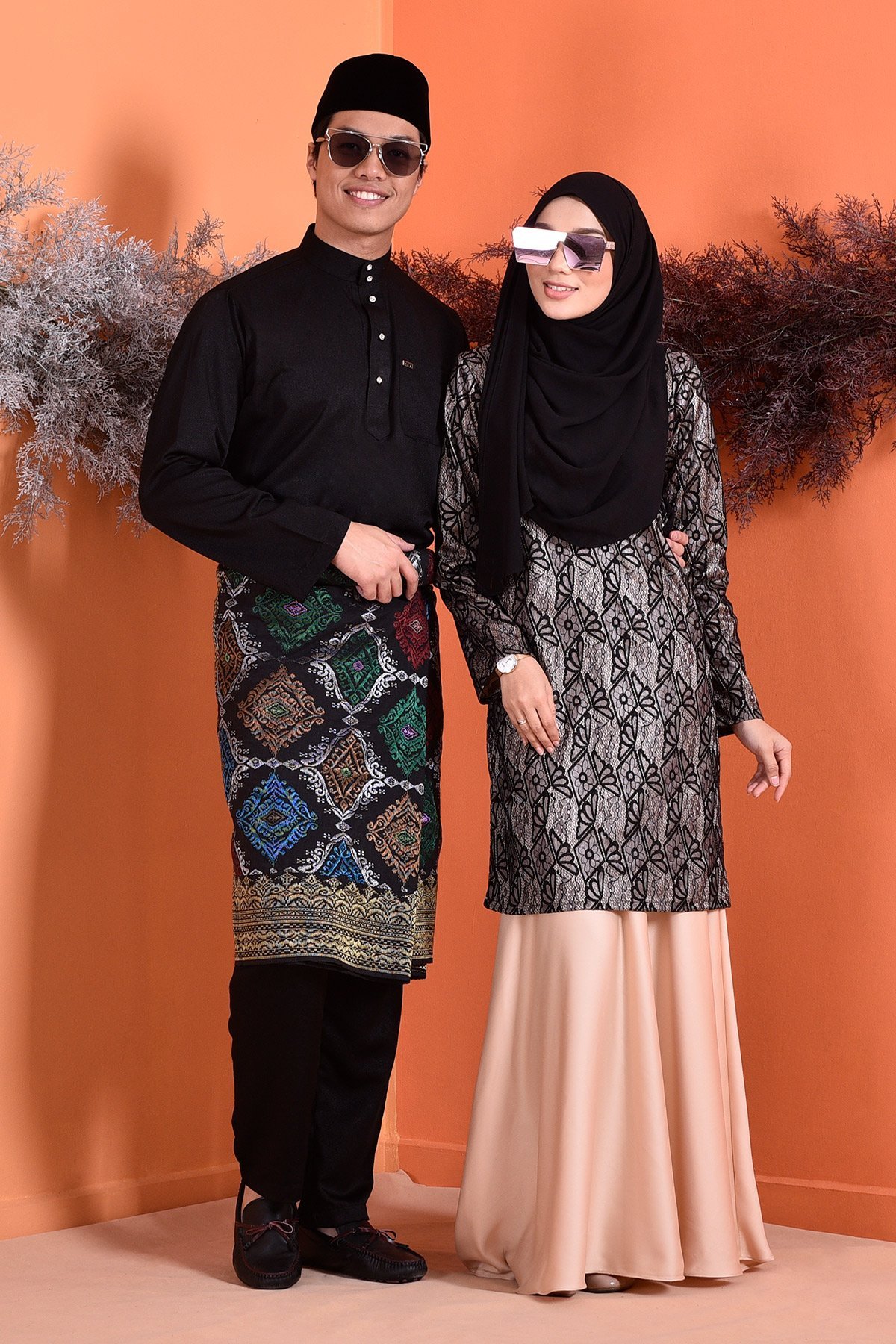 Baju Kurung Lace Grayce - Blacky Cream