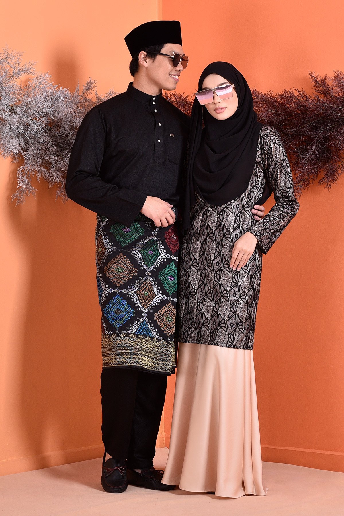Baju Kurung Lace Grayce - Blacky Cream