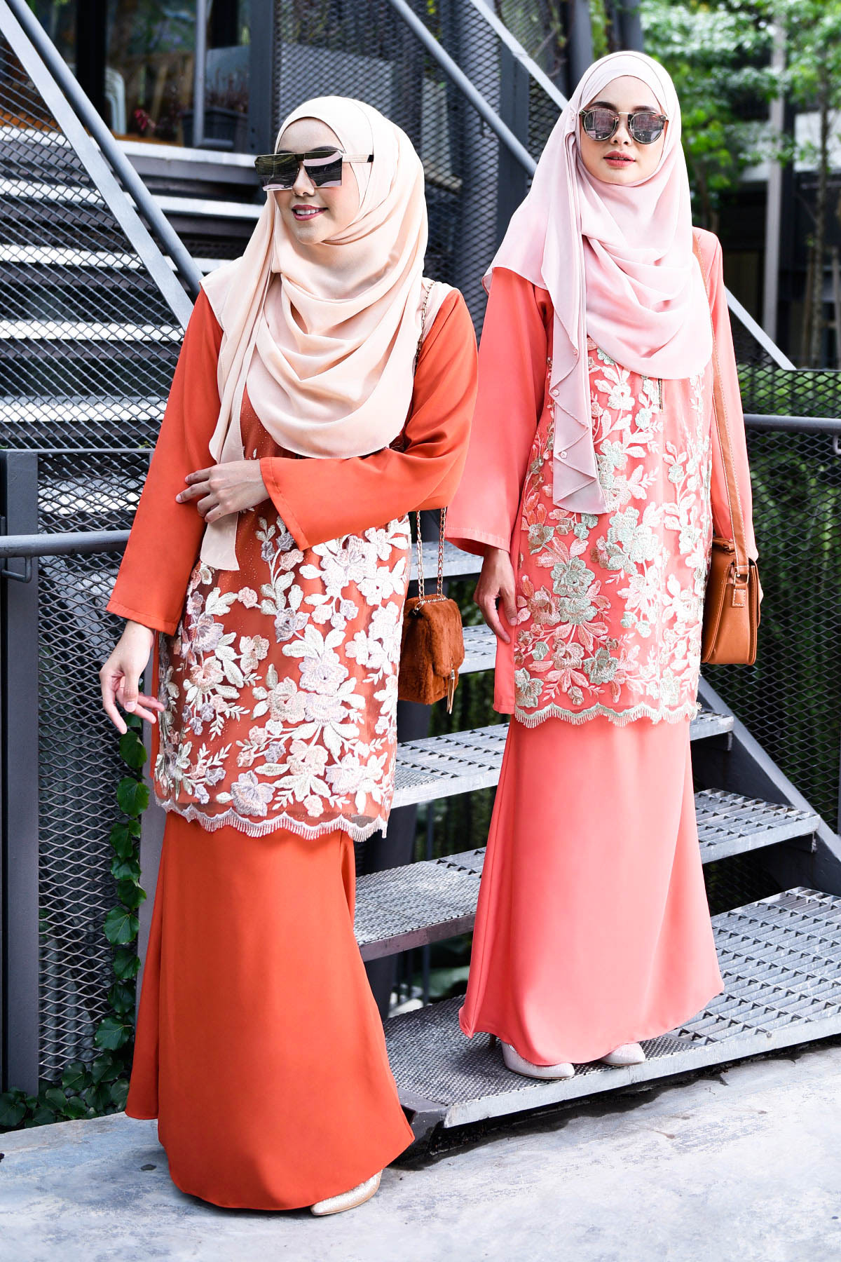 Baju Kurung Lace Leonore - Terracotta