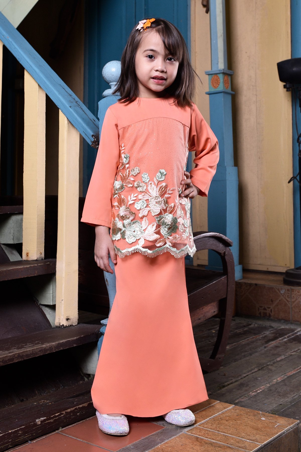 Baju Kurung Lace Leonore Kids - Coralette
