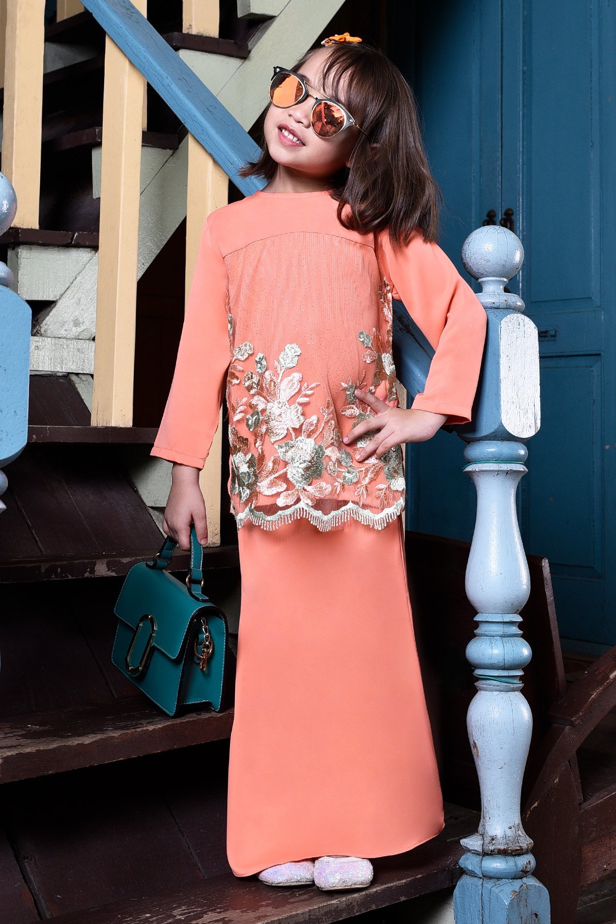 Baju Kurung Lace Leonore Kids - Coralette