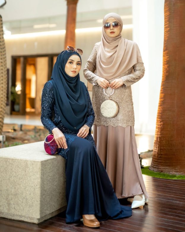Baju Kurung Lace Rufaidah - Dusty Pink
