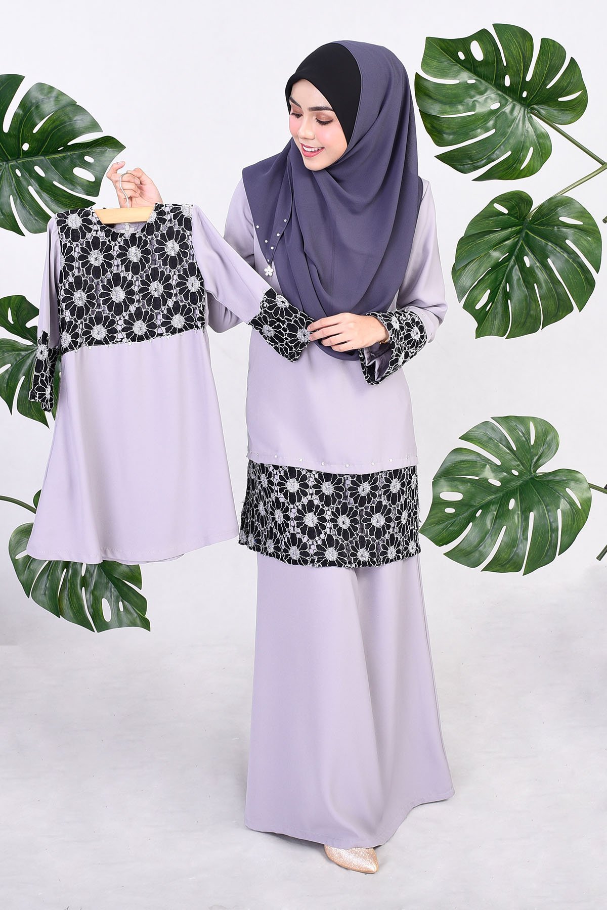 Abaya Naema Kids - Grey
