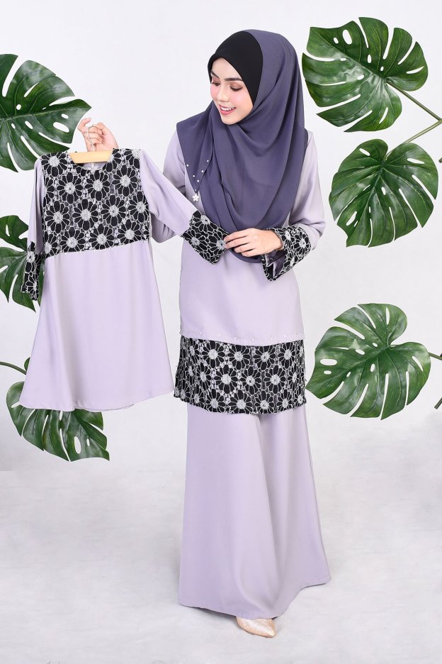 Abaya Naema Kids - Grey