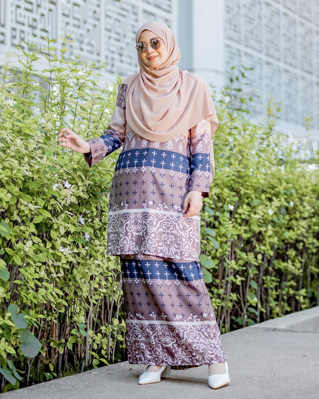 Baju Kurung Pahang Rayla - Wood Brown