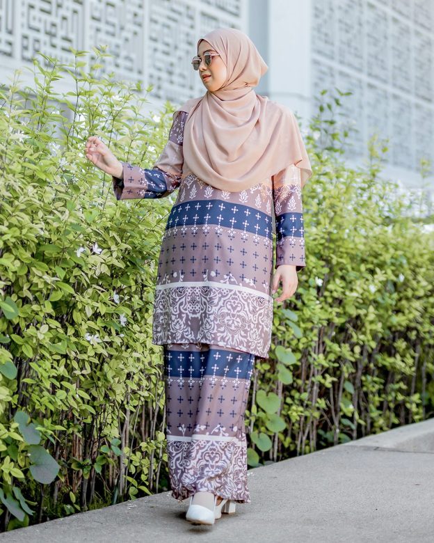 Baju Kurung Pahang Rayla - Wood Brown
