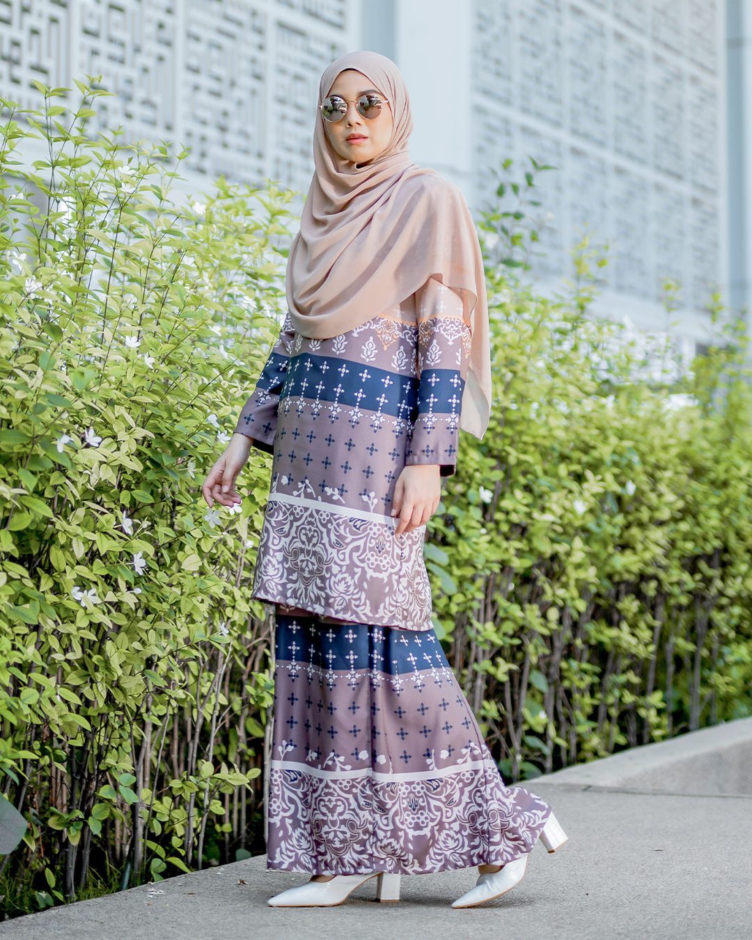 Baju Kurung Pahang Rayla - Wood Brown