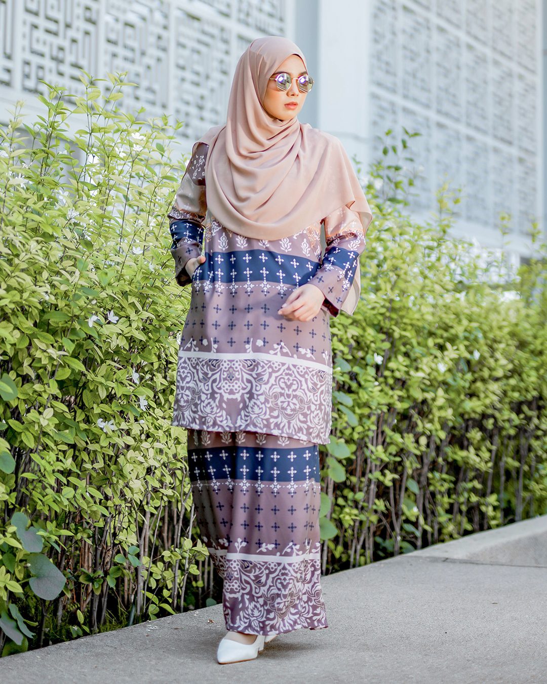 Baju Kurung Pahang Rayla - Wood Brown