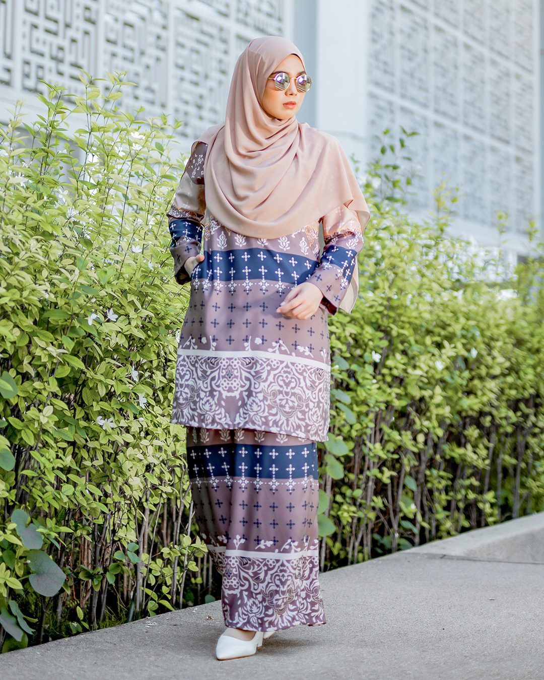 Baju Kurung Pahang Rayla - Wood Brown