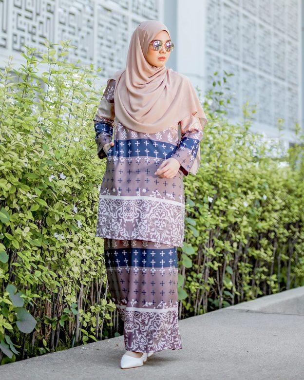 Baju Kurung Pahang Rayla - Wood Brown