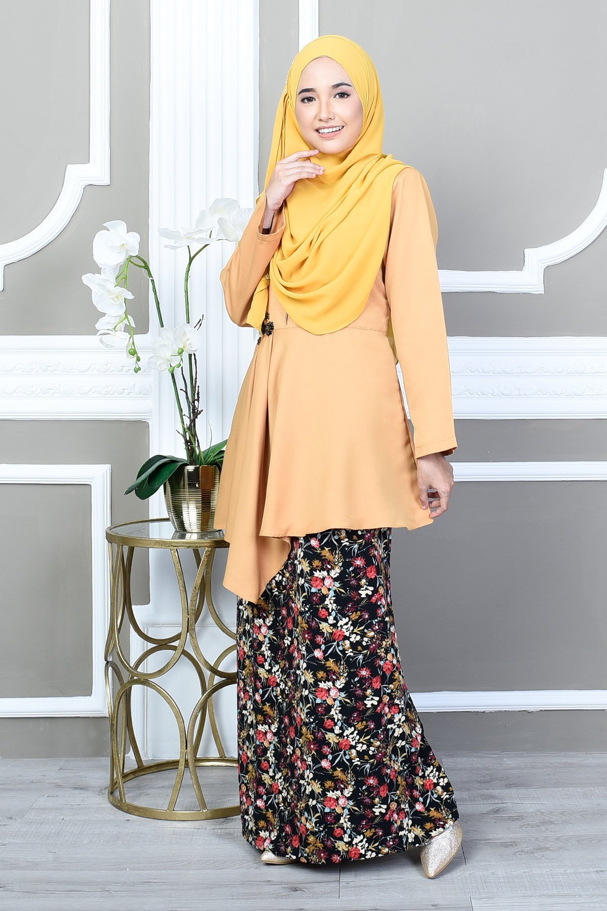 Baju Kurung Seroja - Honeycomb