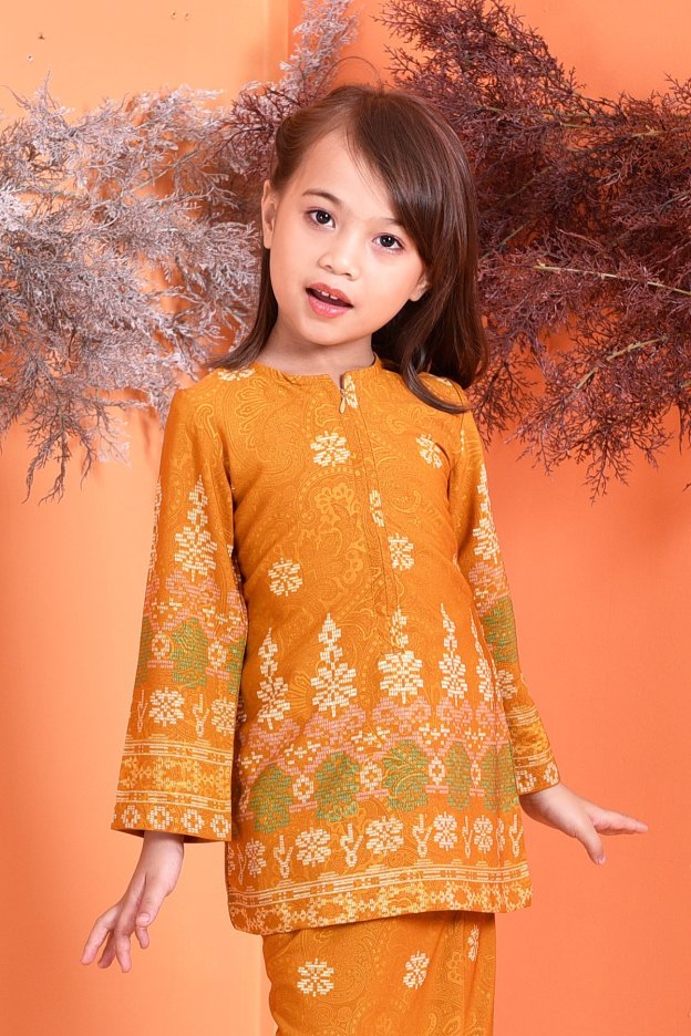 Baju Kurung Songket Amelia Kids - Goldilocks
