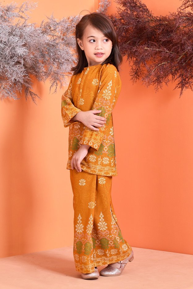 Baju Kurung Songket Amelia Kids - Goldilocks