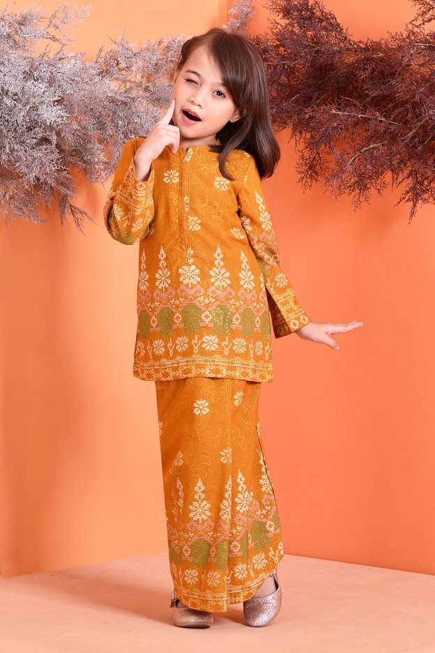 Baju Kurung Songket Amelia Kids - Goldilocks