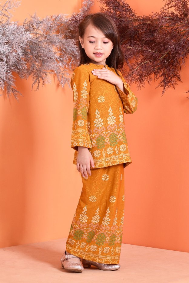 Baju Kurung Songket Amelia Kids - Goldilocks
