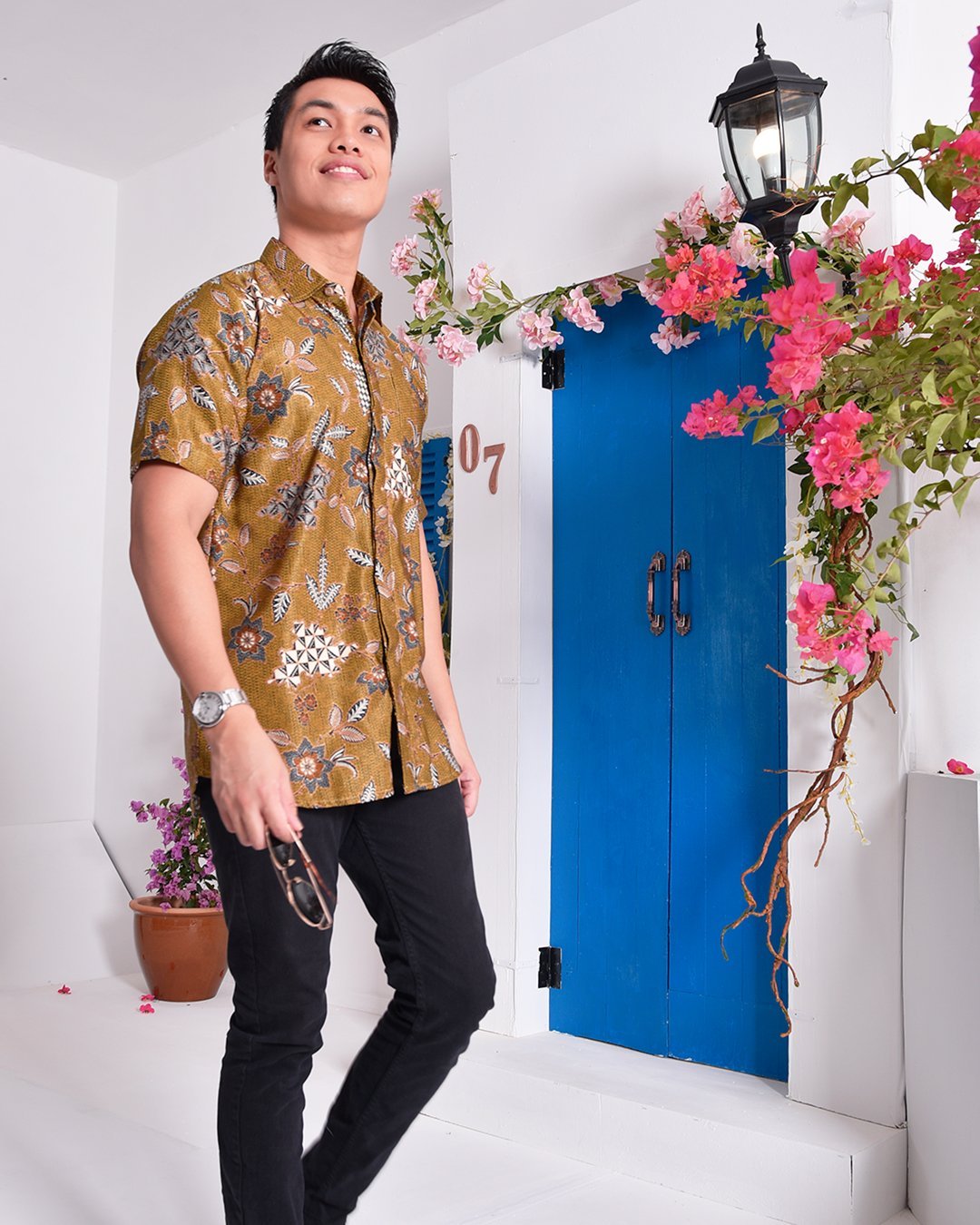 Baju Kemeja Batik Aiman - Biscotti Gold